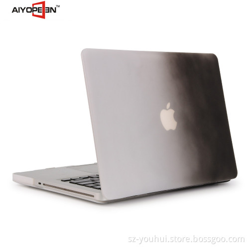 Hot sales High Quality white and black gradient Waterproof rainbow Colorful hard PC Case For Macbook Pro13.3/ 15.4 inch